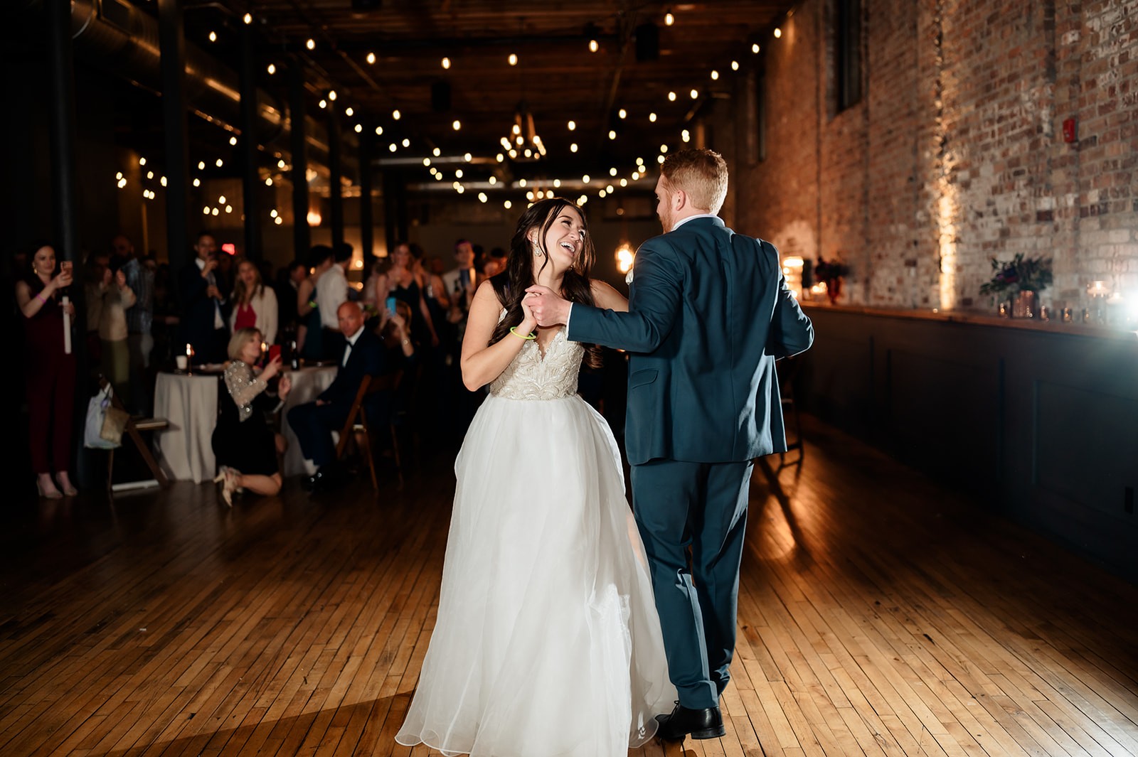 Couple | Newlyweds | Wedding | Mercantile Hall | Burlington, WI