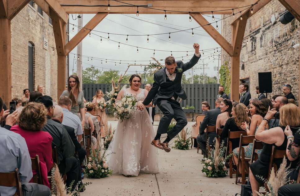 Outdoor Wedding Ceremony | Mercantile Hall | Burlington, WI