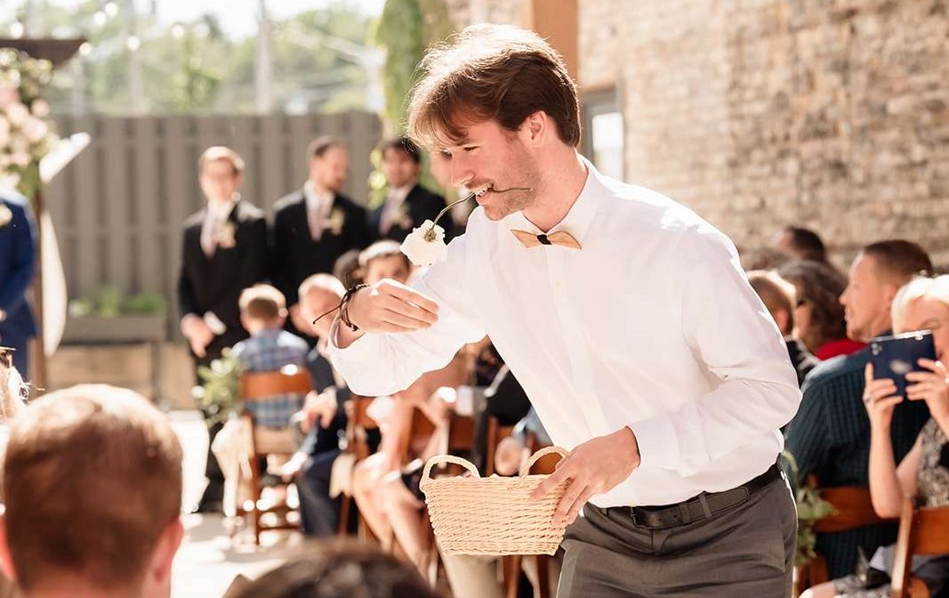 Flower Guy | The Urb Garden | Outdoor Wedding Ceremony | Mercantile Hall | Burlington, WI