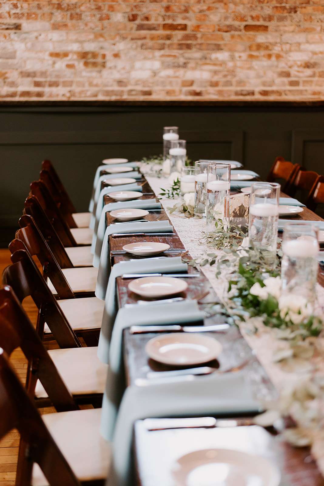 Guest Table | Wedding Reception | Mercantile Hall | Burlington, WI