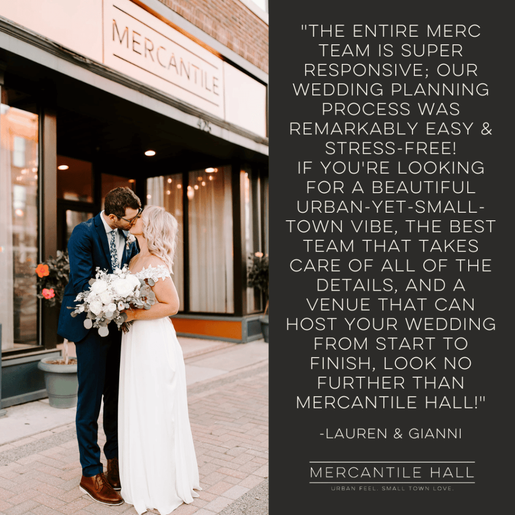 Review | Newlyweds | Mercantile Hall | Burlington, WI